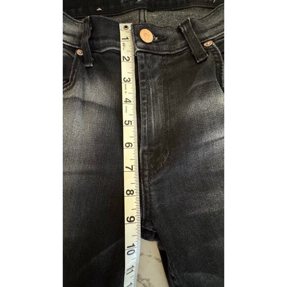 7 For All Mankind The Relaxed Skinny Dark Black Wash Size 27 - Picture 5 of 8